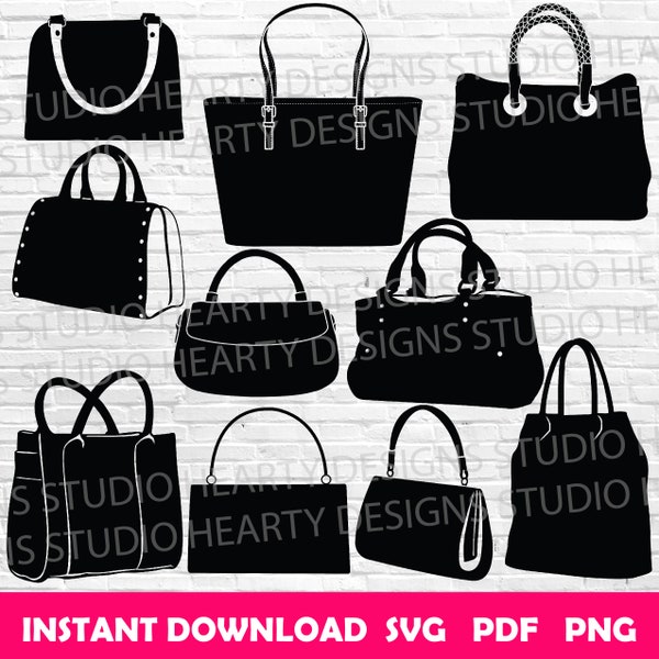 Handbag svg Handbags svg Handbag Cricut Handbag svg bundle Handbag svg cut files Handbag silhouette Women Purse svg Handbag vector Handbags