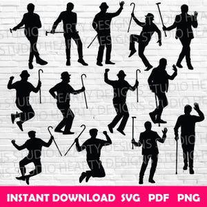 Abuelo feliz SVG Abuelo bailando SVG Abuelo feliz Cricut Abuelo feliz SVG cortado Abuelo feliz Silueta Abuelo bailando SVG paquete