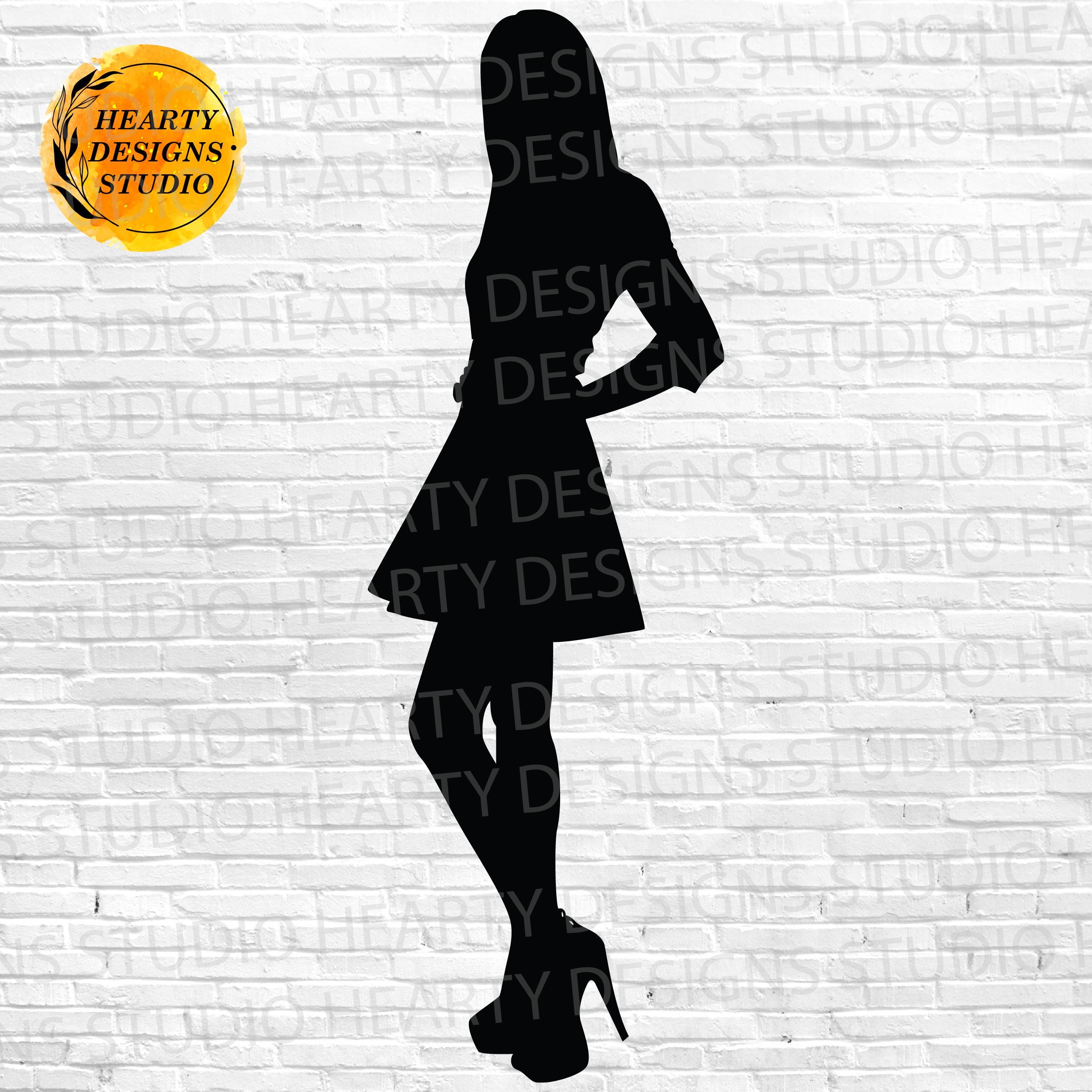 Real Model Svg Fashion Model SVG Bundle Cut Files for Silhouettes Cricut (digital ...