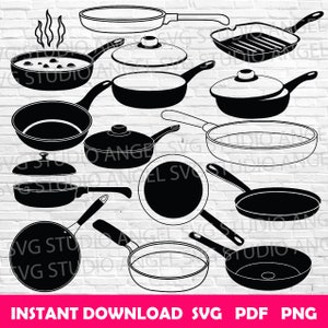 Frying Pan svg Frying Pan Cricut Frying Pan silhouette Frying Pan svg bundle Frying Pan svg cut files Grill Pan svg cut Grill Pan Cricut svg