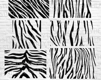 Tiger Stripes Pattern: SVG, PDF, PNG Files (Digital Download)