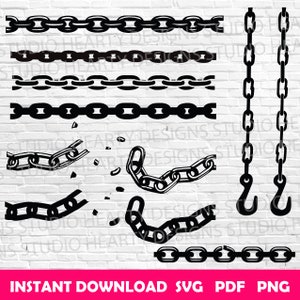 Ketting svg metalen ketting svg ijzeren ketting svg stalen ketting svg ketting Cricut ketting silhouet ketting svg bundel ketting svg bestanden knippen ketting vector
