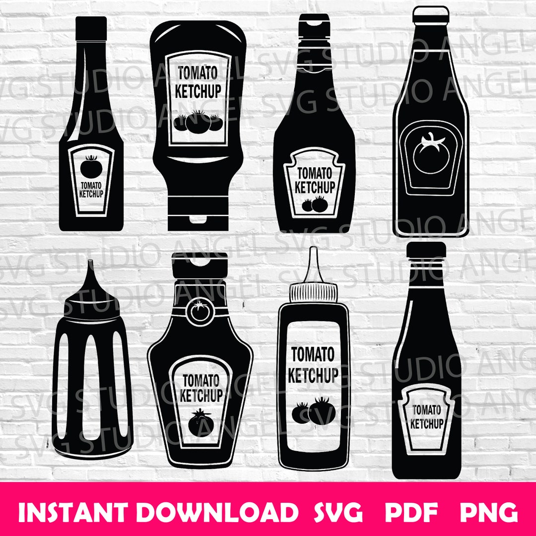Ketchup Svg Ketchup Bottle Svg Ketchup Cricut Svg Ketchup Bottle Svg