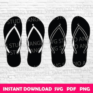 Flip Flops svg Slippers svg Flip Flops Cricut Flip Flops Clipart Flip Flops vector Flip Flops silhouette Flip Flops svg cut files Flip Flop