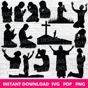Man bidden svg bidden man svg man bidden God svg man bidden Cricut man bidden silhouet man bidden svg bundel man bidden svg knippen