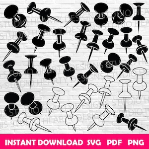 Push Pins svg Pins svg Push Pins svg cut Push Pins Cricut Push Pins Vektor Push-Pins svg bündeln Pins Cricut