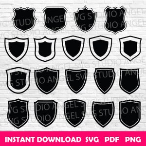 Shield svg Badge svg Shield cricut svg Shield silhouette Shield svg cut files Shield svg bundle Badge svg cut files Badge cricut svg bundle