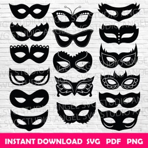 Maske svg venezianische Maske svg Karnevalmaske svg Masquerade Maske svg Maske Cricut Masquerade Maske svg Bündel Maske svg Schnittdateien Maske Kontur