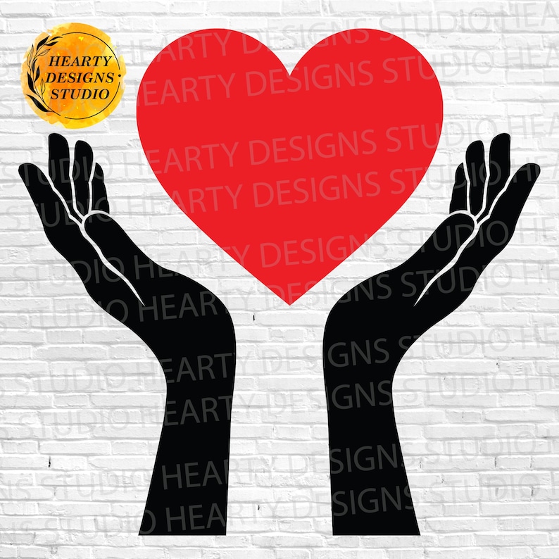 Hands Holding Heart SVG: Charity Symbol Cut File (digital Download) - Etsy