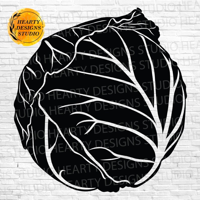 Cabbage SVG Bundle: Cut Files for Silhouette Cricut (digital Download ...