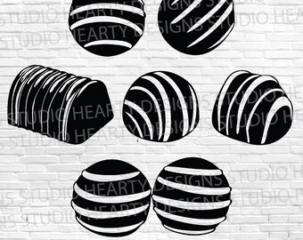 Chocolate Truffle SVG Bundle: Cricut & Silhouette Cut Files (Digital Download)