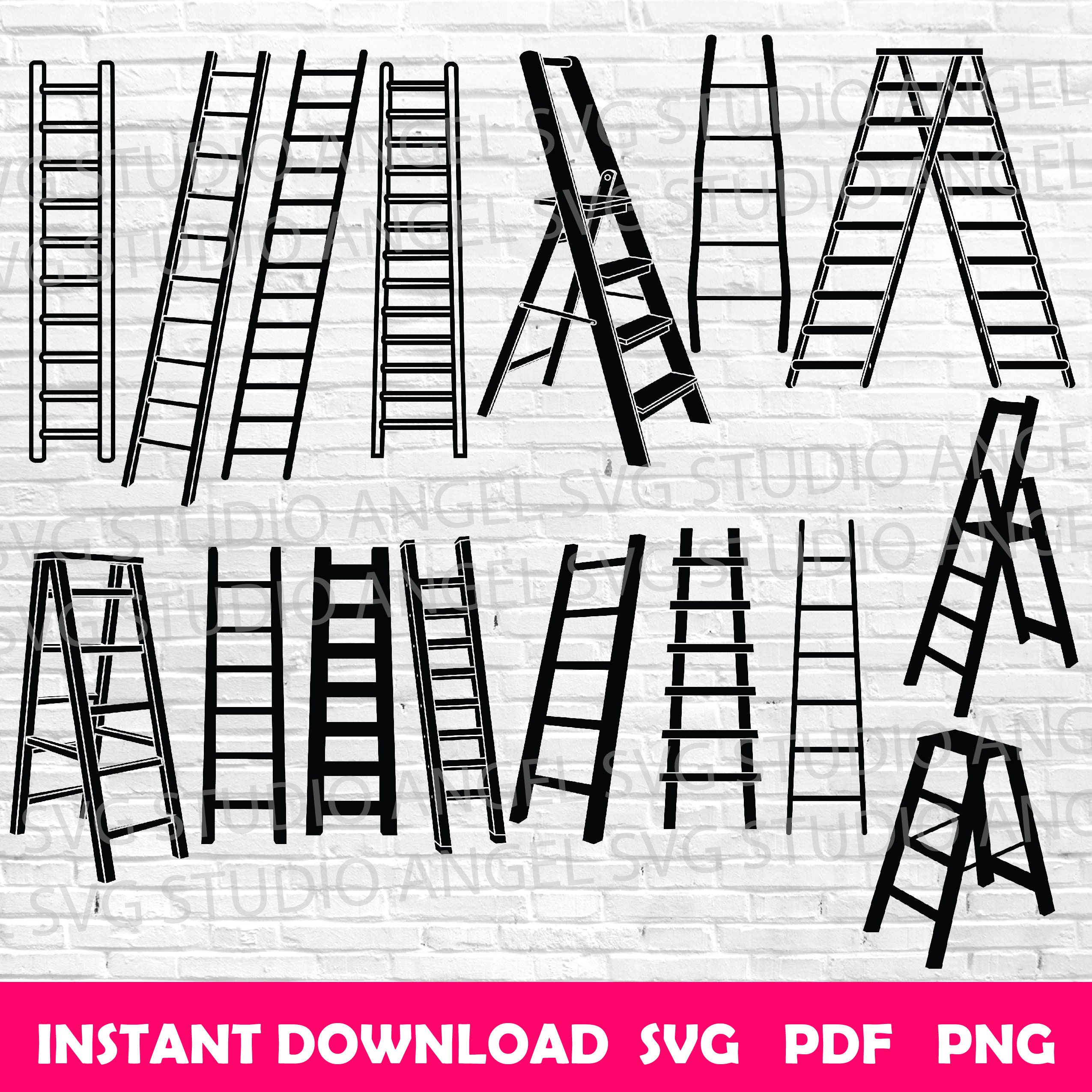 Ladder Svg File Ladder Svg Ladder Cricut Svg Ladder Clipart Ladder Vector Svg Ladder ...