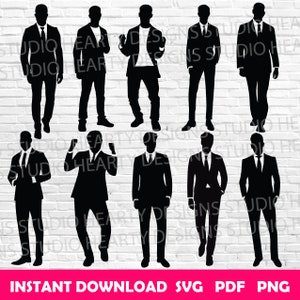 Hombre con traje svg Hombre con traje svg Hombre con traje Cricut Hombre con traje svg paquete Hombre con traje svg archivos de corte Hombre con traje svg Silueta de hombre con traje