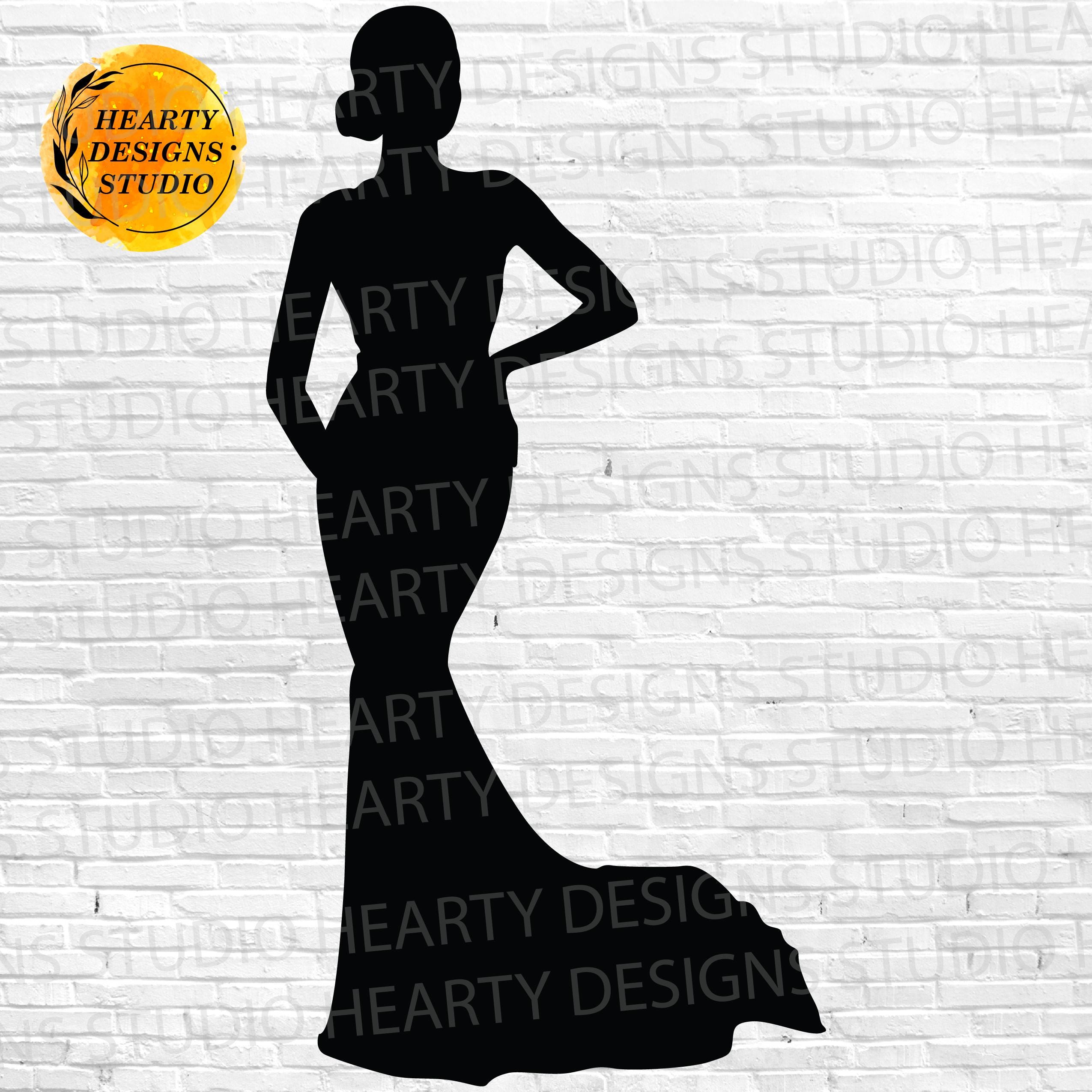 Real Model Svg Fashion Model SVG Bundle Cut Files for Silhouettes Cricut (digital ...