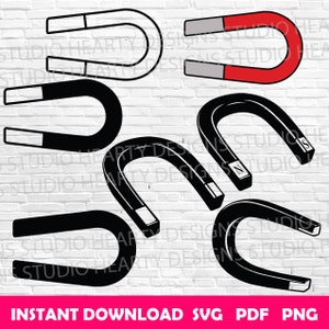 Aimant fer à cheval svg Magnet fer à cheval Cricut Magnet fer à cheval svg bundle Aimant fer à cheval svg coupe Aimant fer à cheval silhouette Aimant vecteur