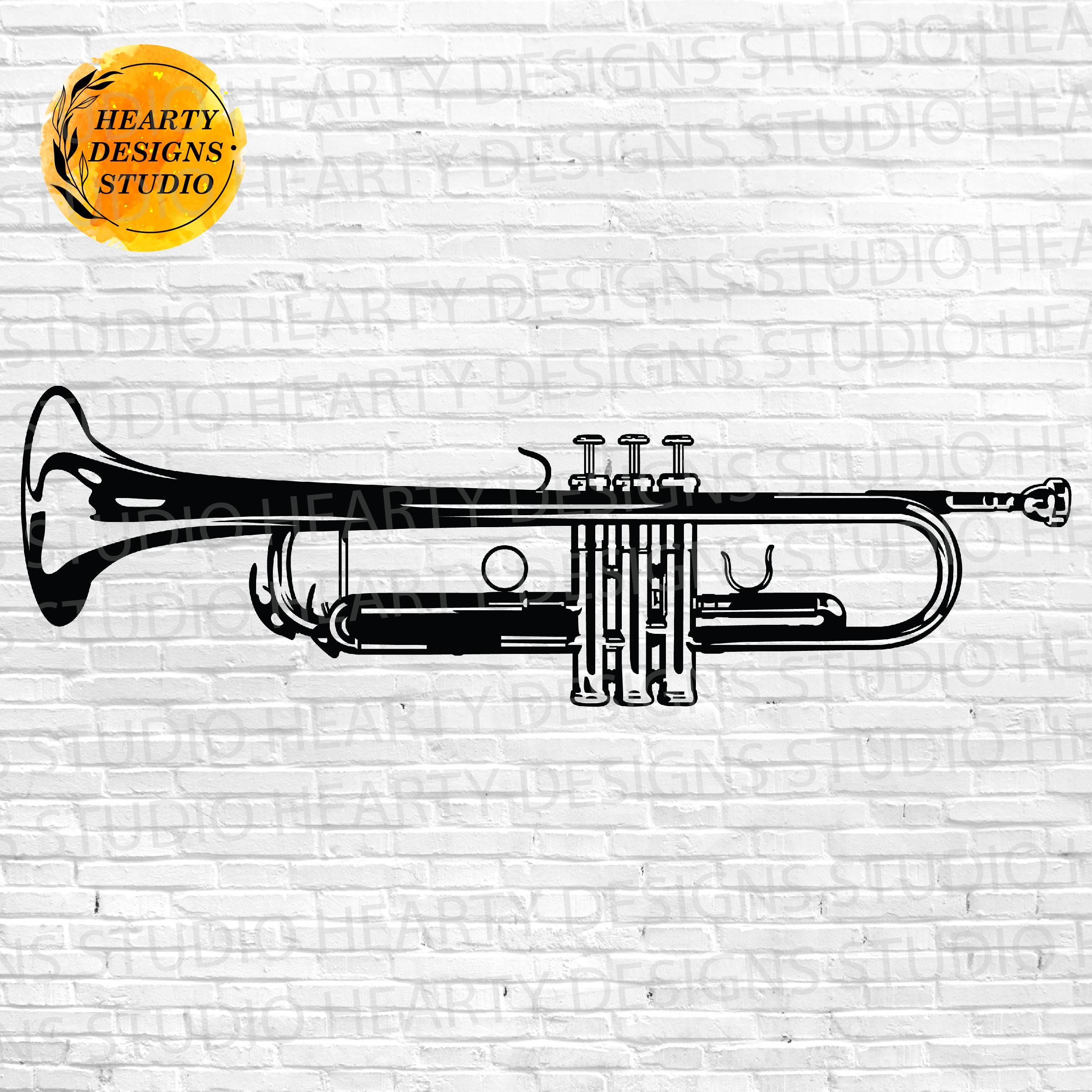 Trumpet SVG Bundle: Cut Files for Silhouette Cricut (digital Download ...