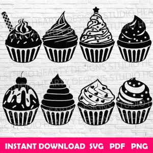 Cupcakes svg Cupcake svg Cupcakes Cricut Cupcakes Vector Cupcakes silhouette Cupcakes svg cut files Cupcakes svg bundle Cupcake Cricut