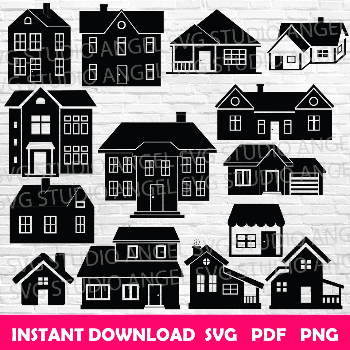 House Svg House Cricut Svg House Svg Cut Files House Svg Bundle House