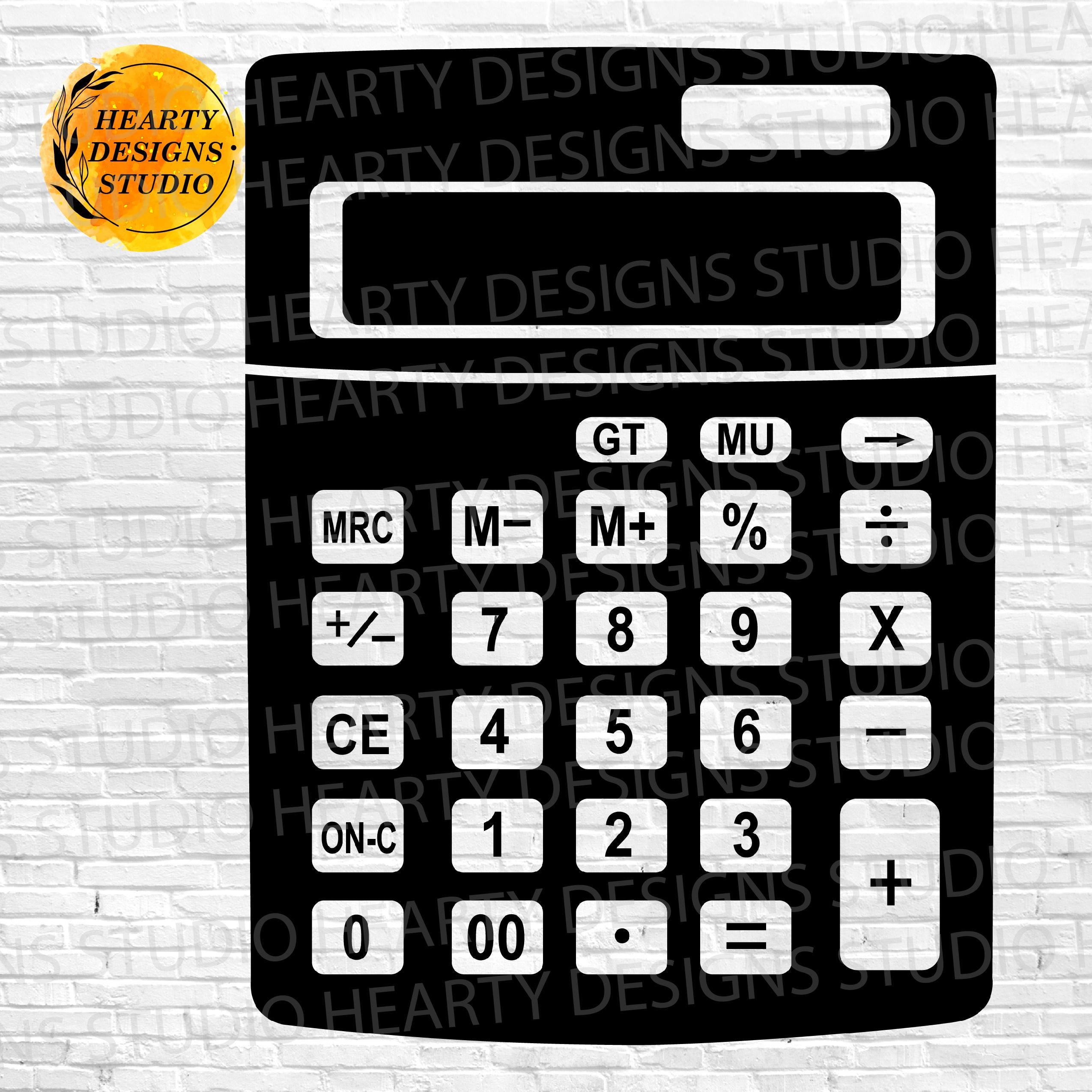 Calculator SVG Bundle: Cut Files for Silhouette Cricut (digital ...