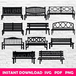 Ławka svg Ławka Cricut svg Ławka Clipart Ławka Wektor Ławka svg pliki do cięcia Ławka svg pakiet Ławka sylwetka svg Ławka ogrodowa svg Ławki svg