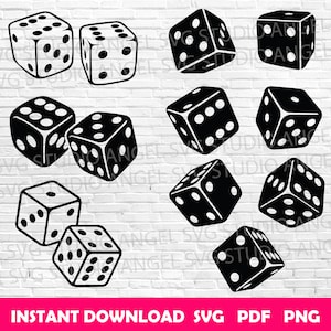Würfel svg Würfel svg svg Schneidedateien Würfel Cricut svg Würfel Clipart svg Würfel Vektor-Würfel svg Bundle Würfel Kontur svg Ludo-Dice svg Spiel-Würfel svg