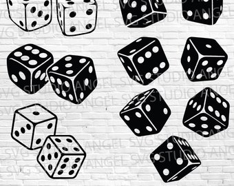 Dice SVG Cut Files: Ludo Game Clipart (Digital Download)