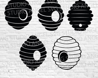 Paquete SVG de colmena: archivos vectoriales de corte de panal (descarga digital)