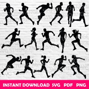 Runner svg Runner Cricut Runner svg bundle Runner svg cut file Runner silhouette Runner Clipart Runner Vector Fitness svg Running people svg