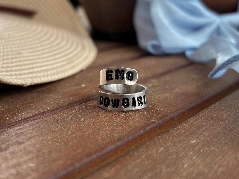 Megan Moroney Inspired Wrap Ring | Country Music Inspired | Am I Okay | Emo Cowgirl Emo Cowgirl