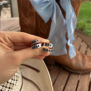 Megan Moroney Inspired Wrap Ring | Country Music Inspired | Am I Okay | Emo Cowgirl image 4