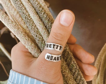 Pretty Heart Wrap Ring | Country Music Inspired