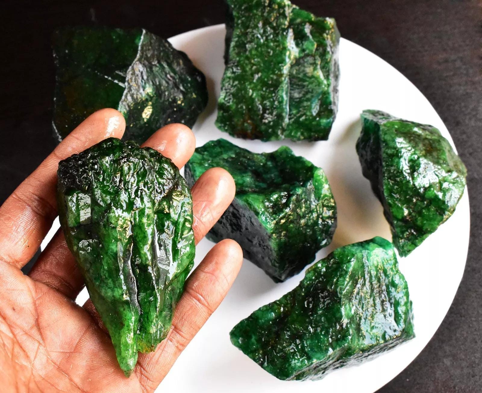 1000 Ct  Certified AAA+ Colombia Emerald Rough Best Price! Raw Uncut Green Emerald Rough! for Gifted Loose Emerald Rough Gemstone