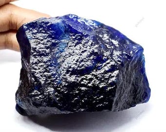 300 Ct Sapphire Raw !! Attractive Stone Blue Sapphire loose Unheated Uncut Rough from African Stone Loose Gemstone !! JKH