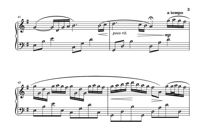 Mulan & Yiruma Piano Sheet Music: Reflections in the Flowing River ...