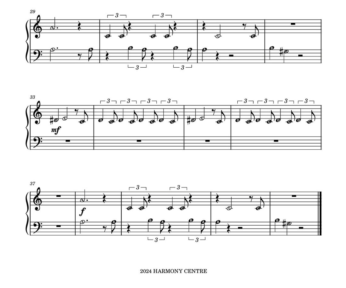 Beiieverr for Kids - Piano Sheet Music Score Elementary Easy - Etsy