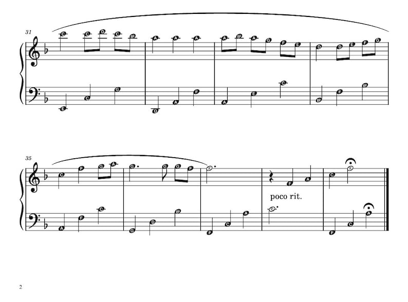 Spirited Away Piano Sheet Music: Always With Me, Grade 2 (PDF) - Etsy