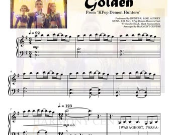 GoIden_by_Huntrix KP0P デーモンハンターズ ピアノ楽譜 音名付き