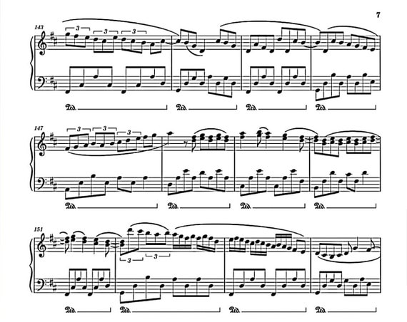 カノン ニ長調 変奏曲 - ピアノ楽譜 PDF グレード 8 上級 即時