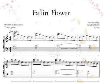 Fallin' Flower KPOP Piano Sheet Music - Seventeen (PDF) - Etsy