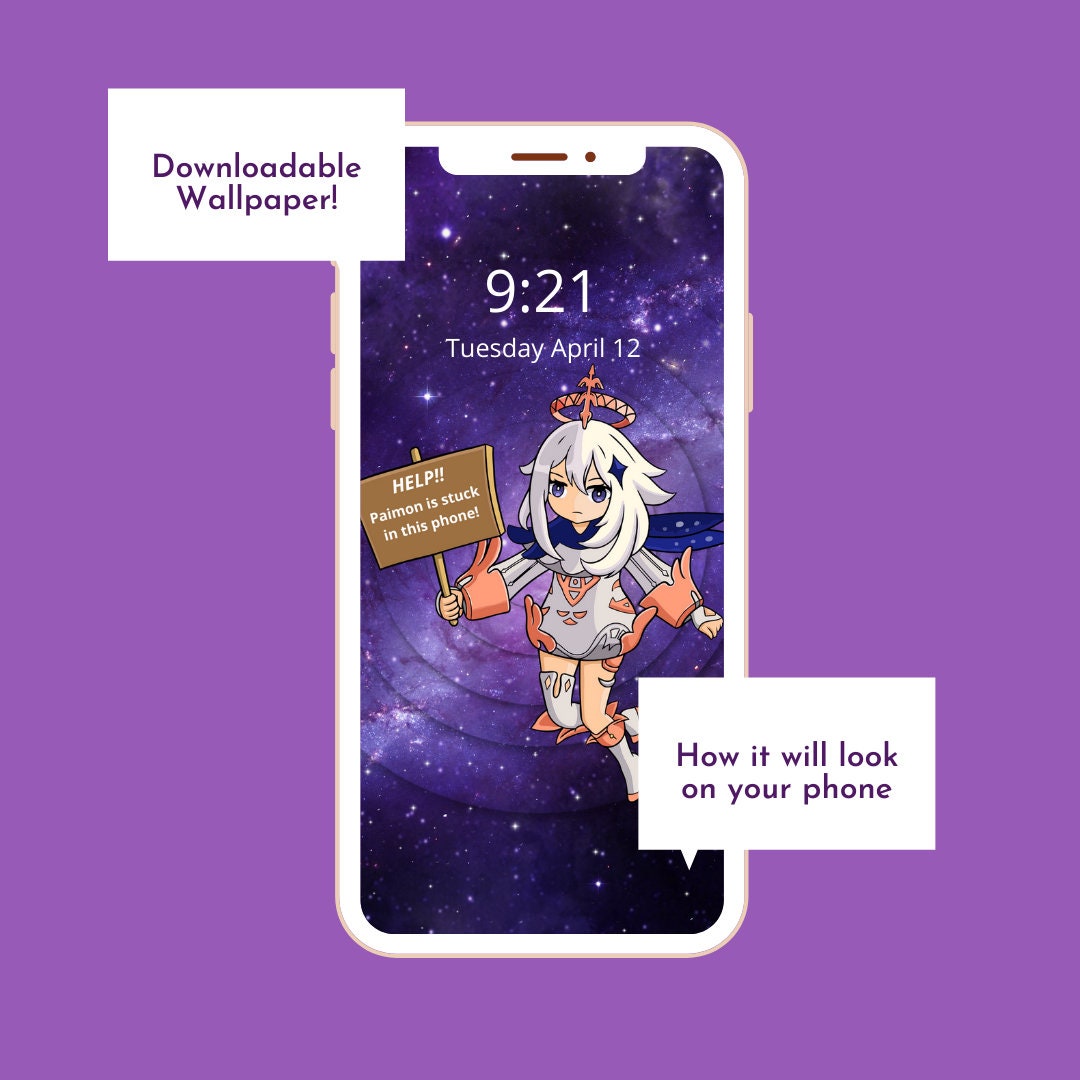 Paimon iPhone Wallpaper, Genshin Impact Wallpaper, iPhone Wallpaper