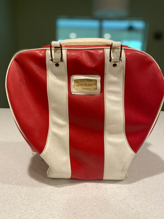 Vintage Red Bowling Bag Gem