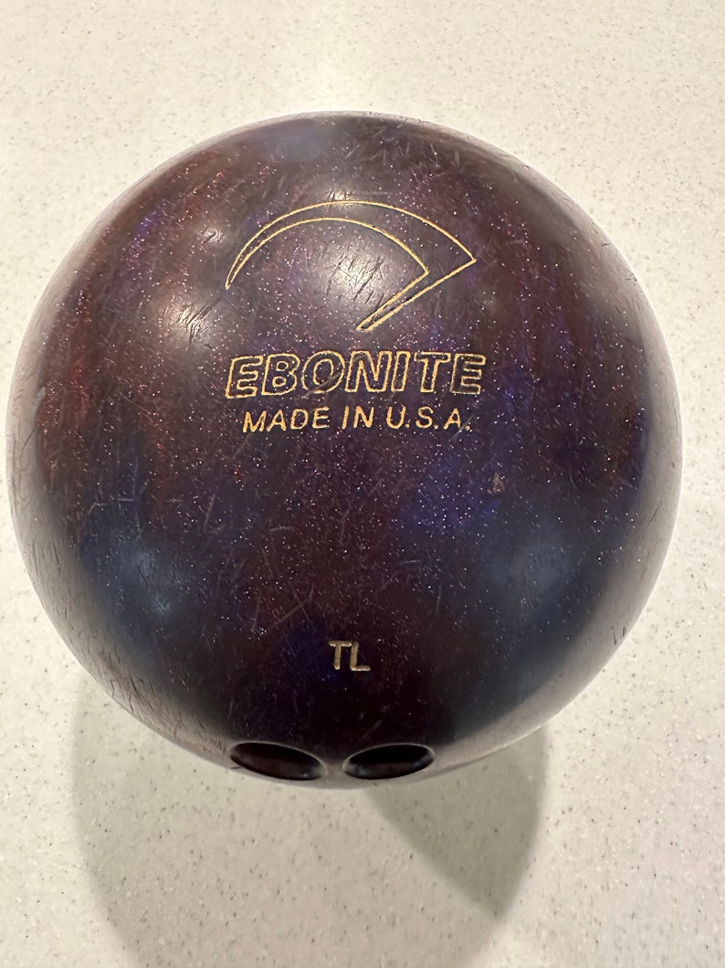 Vintage Ebonite Magnum 12 Pound Bowling Ball Etsy