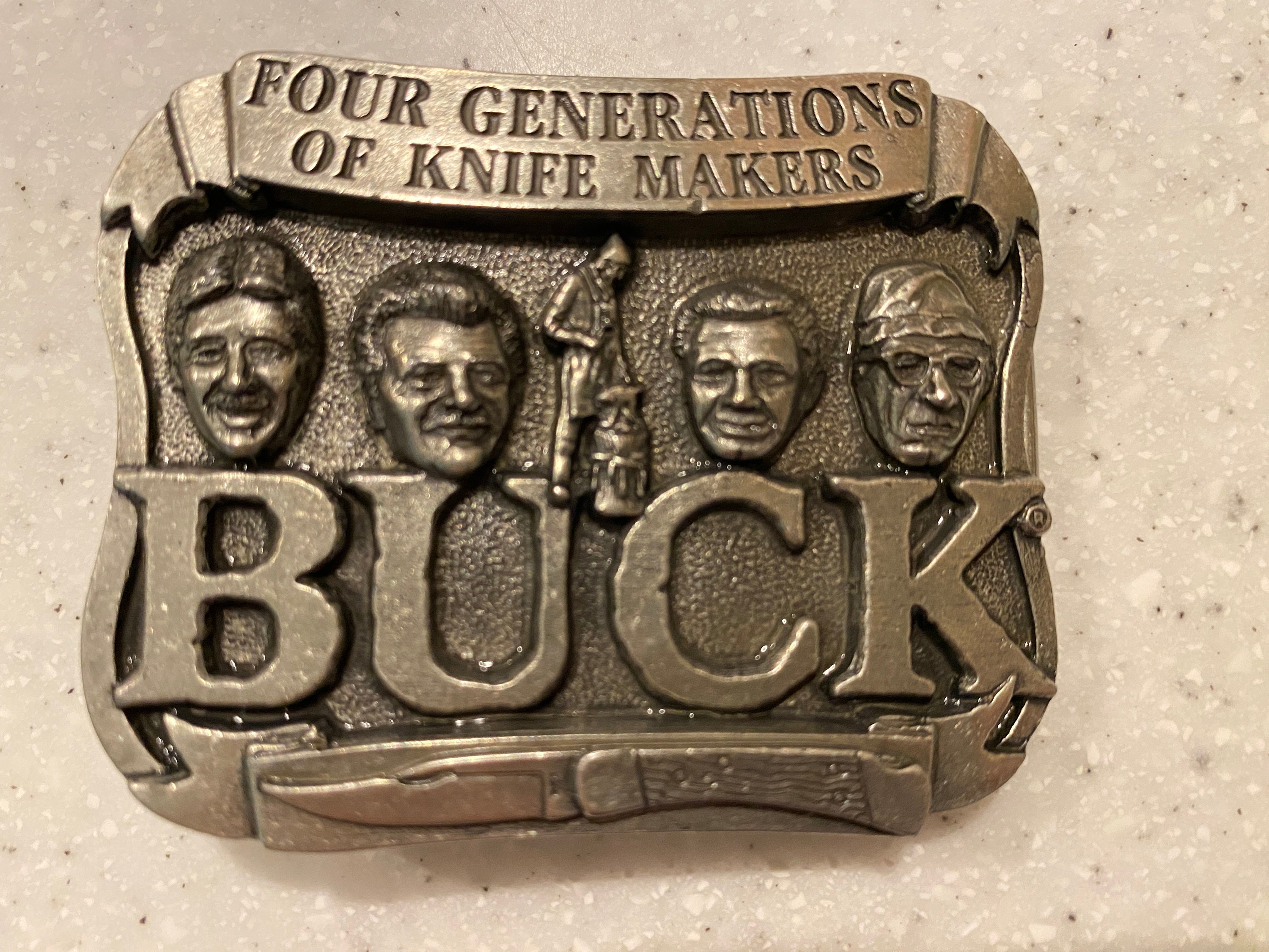 Vintage Buck Knife Belt Buckle Etsy