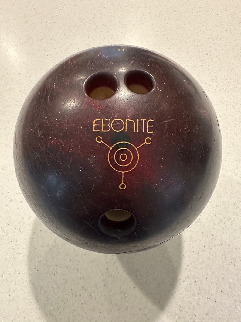 Vintage Ebonite Magnum 12 Pound Bowling Ball Etsy