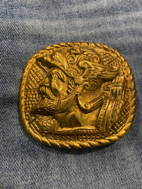 Vintage Belt Buckle Brass Marlin Sailfish fishing by … Gem