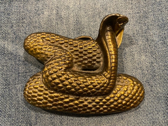 Vintage Cobra Belt Buckle - image 1