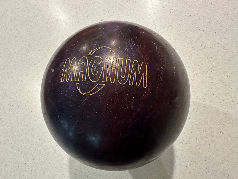 Vintage Ebonite Magnum 12 Pound Bowling Ball Etsy