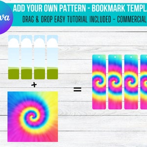 Fill your own Bookmarks on CANVA with Commercial Use Allowed. Drag and Drop Alphaset Alphabet Letters, Editable Canva Frame Designs
