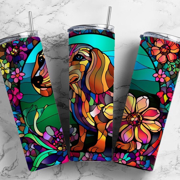 Dachshund Stained Glass Pattern Etsy