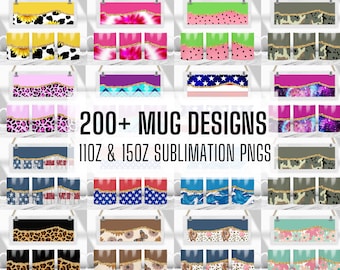 Mais de 200 designs de canecas Png, modelo de sublimação de 11 onças e 15 onças, caneca de sublimação png, designs de canecas de café, caneca de café png, caneca de ouro de ágata